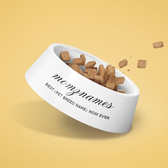 Personalised Best Mum Ever Calligraphy Name Bowl (Creator Uploaded)