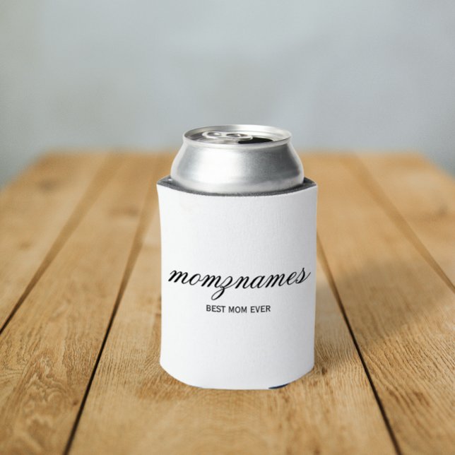 Personalised Best Mum Ever Calligraphy Name Can Cooler (Creator Uploaded)