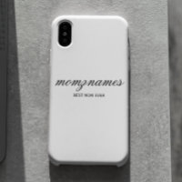 Personalised Best Mum Ever Calligraphy Name