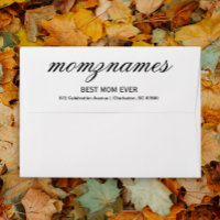 Personalised Best Mum Ever Calligraphy Name