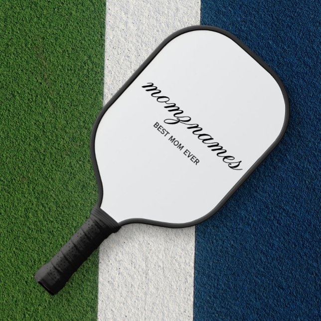 Personalised Best Mum Ever Calligraphy Name Pickleball Paddle (Creator Uploaded)