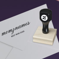 Personalised Best Mum Ever Calligraphy Name