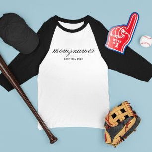 Personalised Best Mum Ever Calligraphy Name T-Shirt