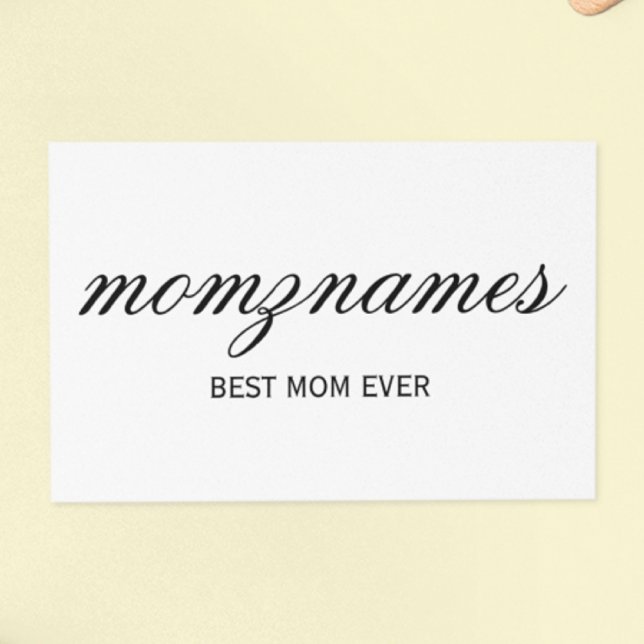Personalised Best Mum Ever Calligraphy Name Tissue Paper (Creator Uploaded)