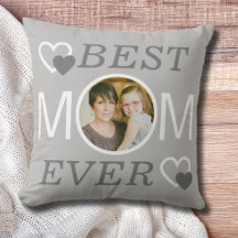 Personalised Best Mum Ever Grey Mothers Day Photo