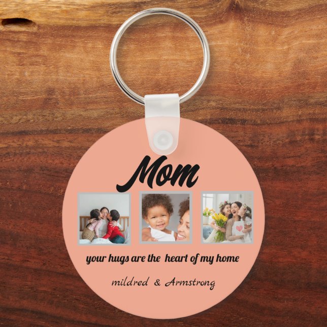 personalised best mum ever key ring (Front)