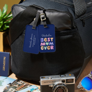 Personalised Best Mum Ever Luggage Tag