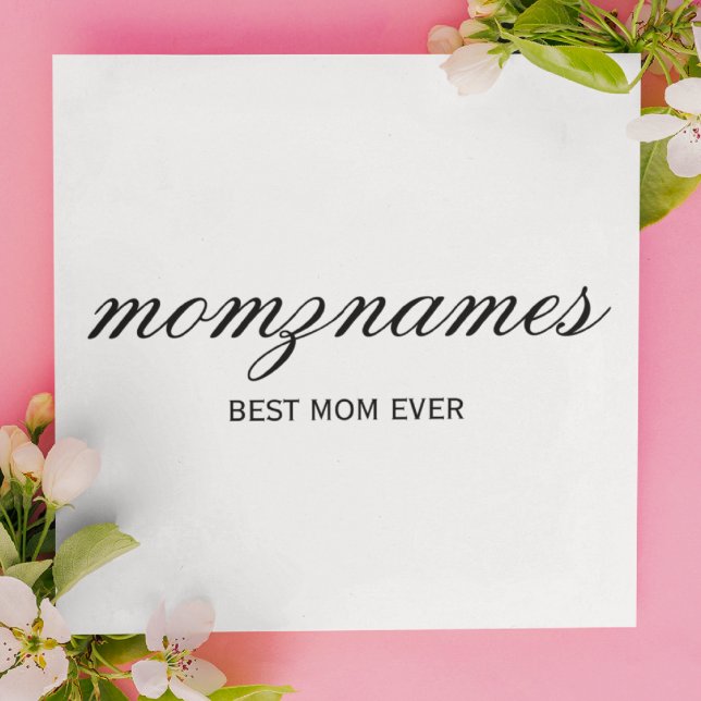 Personalised Best Mum Ever Mothers Day Card (Creator Uploaded)