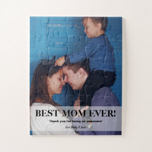 Personalised Best Mum Ever Photo Jigsaw Puzzle