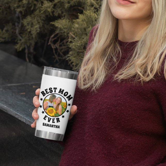 Personalised Best Mum Ever Photo Mother's Day Insulated Tumbler (Creator Uploaded)