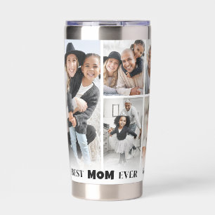 Personalised Best Mum Photo Collage Mother Insulated Tumbler