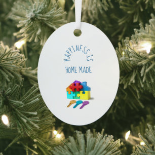 Personalised Best Real Estate Agent Ever Metal Tree Decoration
