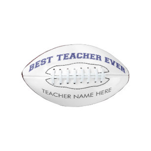 Personalised Best Teacher Ever - Customised Gift Football