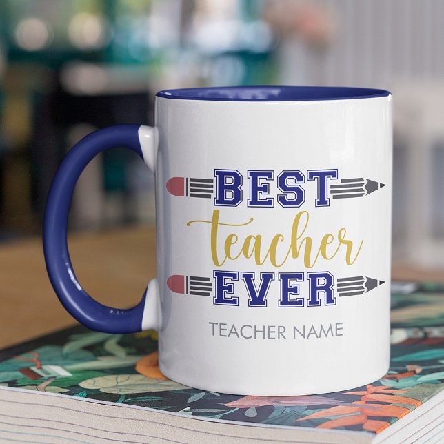 Personalised Best Teacher Ever - Customised Gift Mug (Creator Uploaded)