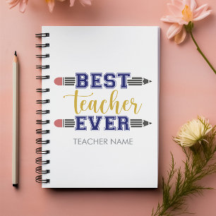 Personalised Best Teacher Ever - Customised Gift Planner