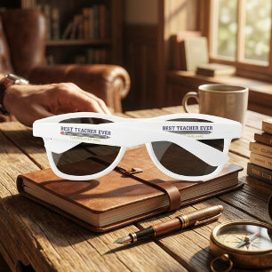 Personalised Best Teacher Ever - Customised Gift Sunglasses