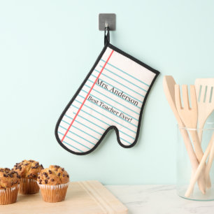 Personalised "Best Teacher" Oven Mitt