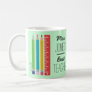 Personalised Best Teacher Pencil Mug
