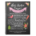 personalised Best Teacher retirement planner gift
