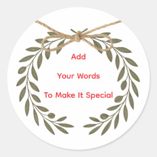 Personalised “Best Wishes” Stickers