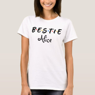 Personalised Bestie BFF T-Shirt