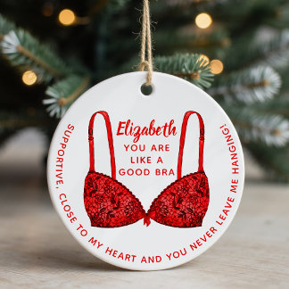 Personalised Bestie Photo  Ceramic Ornament