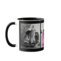 Personalised "Besties" Black & White Photo Collage