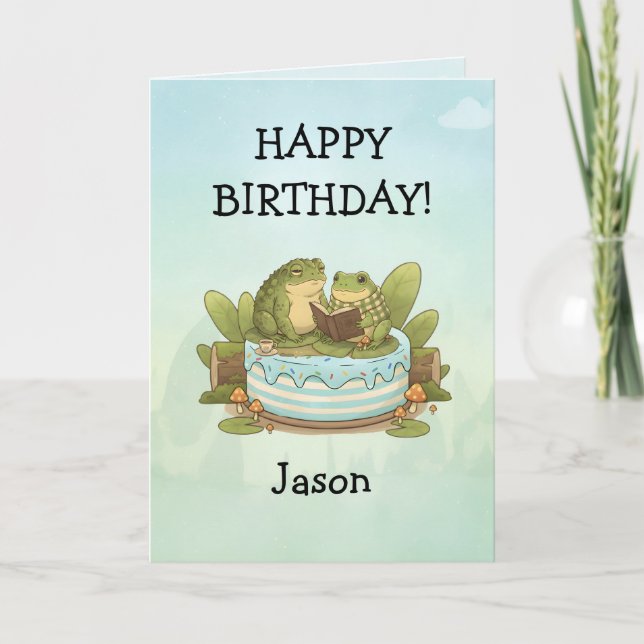 Personalised BG 3 Mossy the Toad Card (Front)