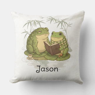 Personalised BG 4 Mossy the Toad Cushion