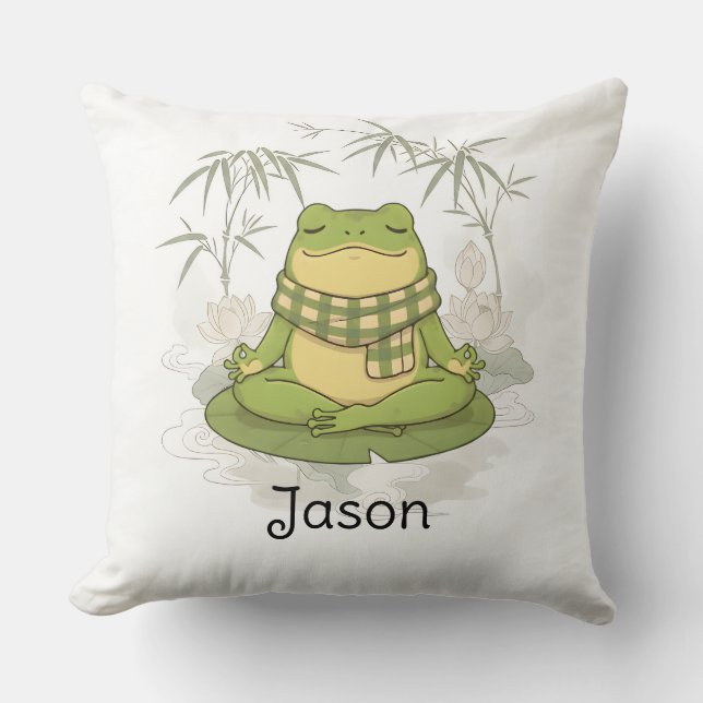 Personalised BG 4 Zochi Meditates Cushion (Front)