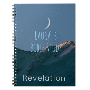Personalised Bible Study Moonlight Christian Notebook