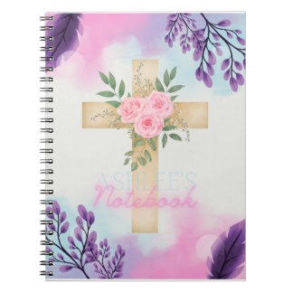 Personalised Bible Study Notebook - Watercolour