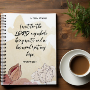 Personalised Bible Verse Artistic Notebook