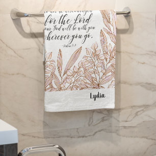 Personalised Bible verse Bath Towel set