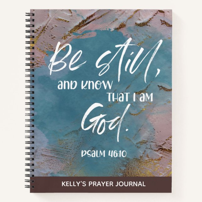 Personalised Bible Verse Floral Prayer Journal (Front)