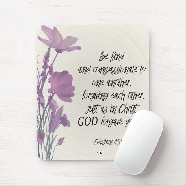 Personalised Bible Verse Mountains  Mouse Pad (With Mouse)