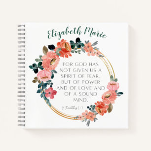 Personalised Bible Verse Notebook