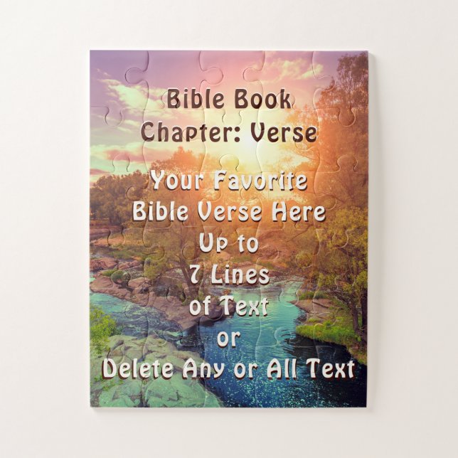 Personalised Bible Verse Puzzle for Adults to Kids (Vertical)