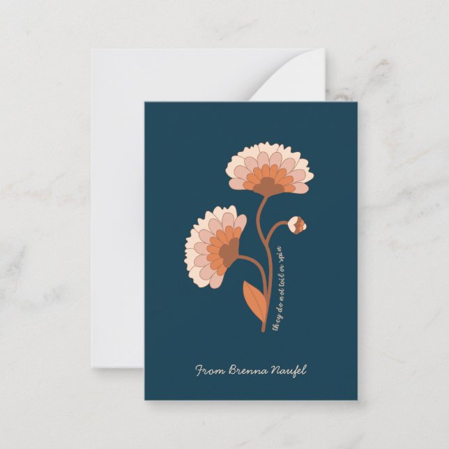 Personalised Bible Verse Retro Floral Christian Card (Front)