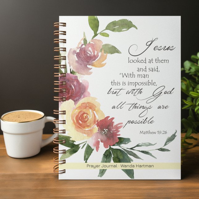 Personalised Bible Verse Spiral Prayer Journal (Creator Uploaded)
