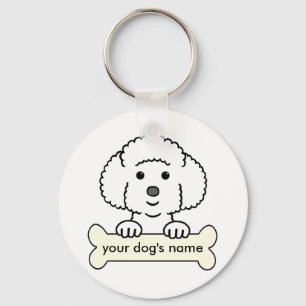 Personalised Bichon Frise Key Ring
