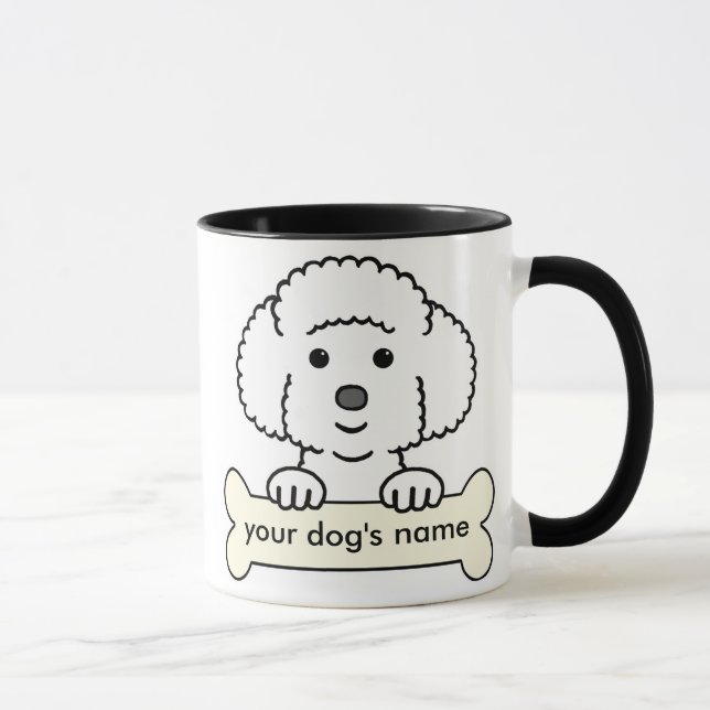 Personalised Bichon Frise Mug (Right)