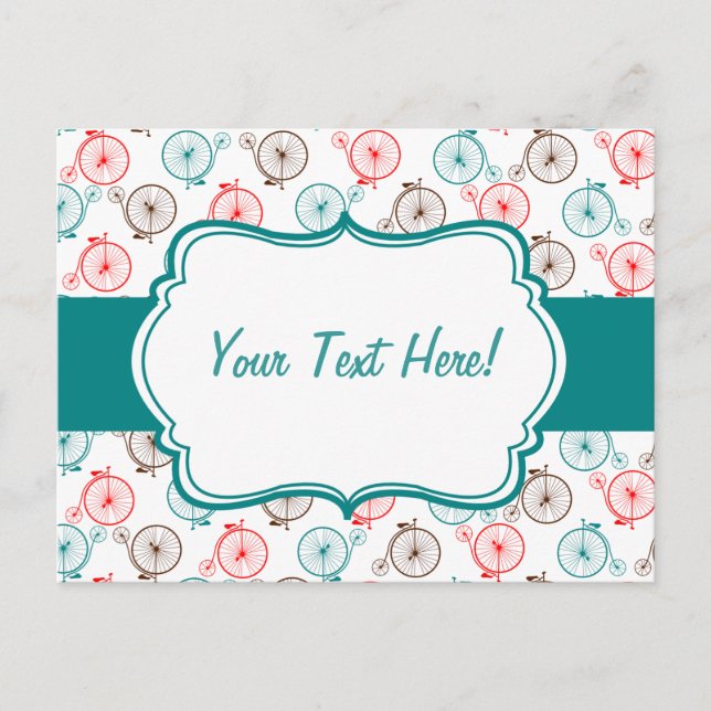 Personalised Bicycle Card (Front)