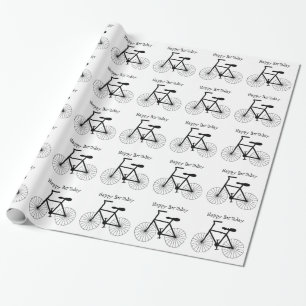 Personalised Bicycle Design Wrapping Paper