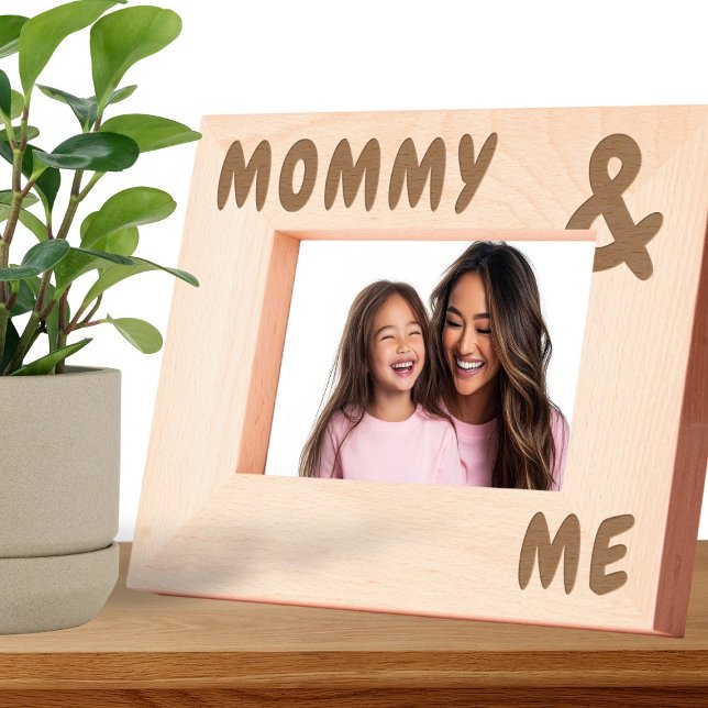 Personalised Big and Bold Name and Me Etched Frames (Personalized Big and Bold Name and Me Engraved Frames by Ricaso. Perfect gift for mommy )