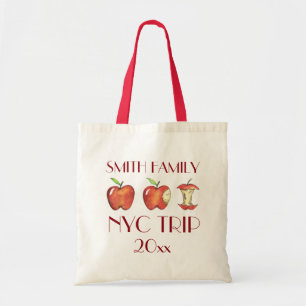Personalised Big Apple New York City NYC Trip Tote Bag