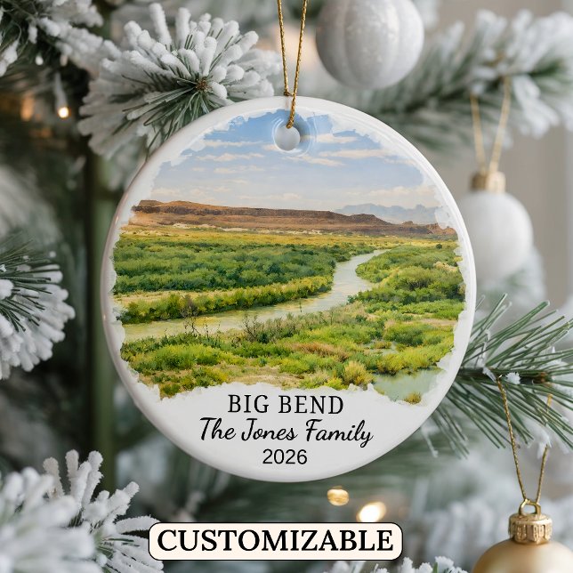 Personalised Big Bend National Park Ornament Texas (Creator Uploaded)