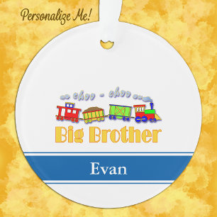 Personalised Big Brother Choo Choo Train Ornament