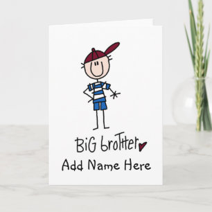 Personalised Big Brother Tshirts and Gifts Card