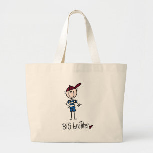 Personalised Big Brother Tshirts and Gifts Large Tote Bag